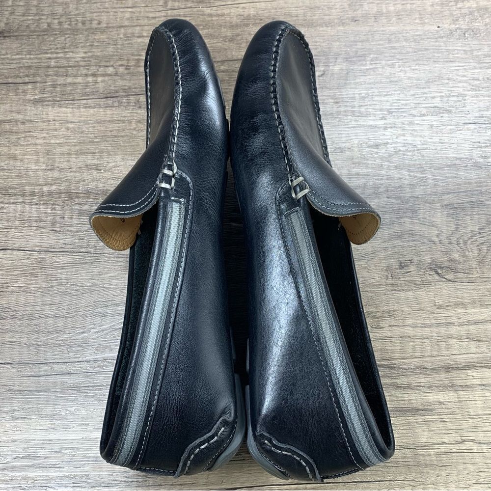 G.H. Bass~Men’s~”Wheldon Grosgrain”~Black Leather Driving Loafers~Size 10M - Picture 6 of 8